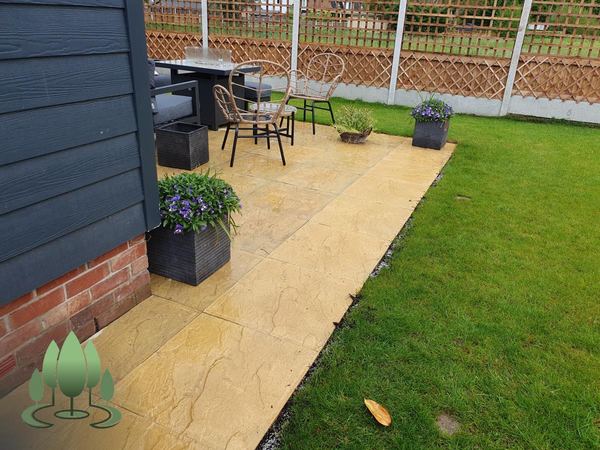 Installation of a new fence built from concrete posts, concrete gravel boards and close board feather edge fence panels.